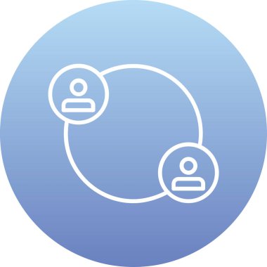 İnsan simgesinin vektör illüstrasyonu