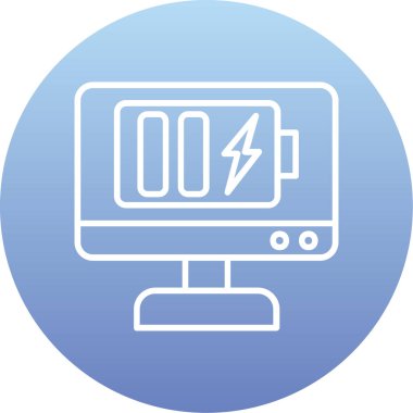 Güç simgesinin vektör illüstrasyonu