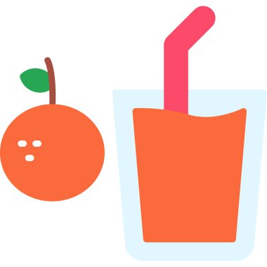 meyve suyu Web ikonu vektör illüstrasyonu