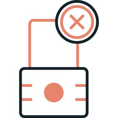 Kredi kartı ikonu vektör illüstrasyonu