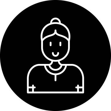 Çanta simgesi olan bir adamın vektör çizimi