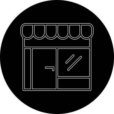 Kişisel ve ticari kullanım için vektör dükkanı simgesi.