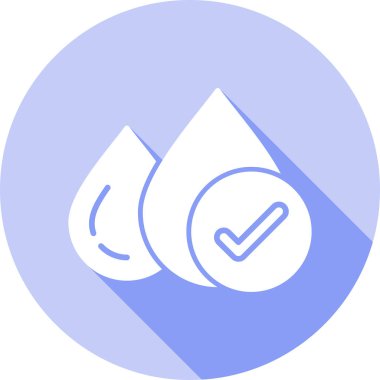 su damlası simgesi, vektör illüstrasyonu