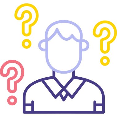 Soru işareti vektör illüstrasyonu