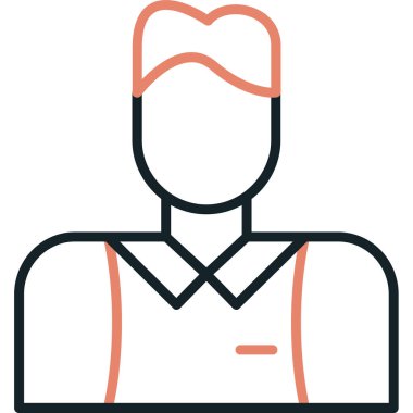 avatar erkek simgesi düz stil