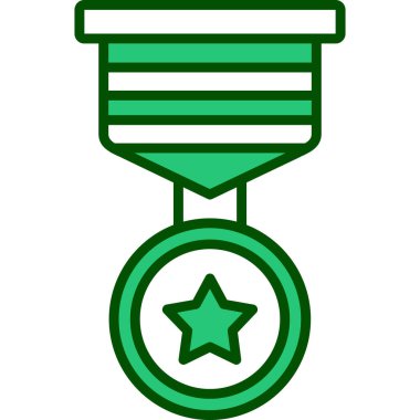 Madalya. Web simgesi vektör illüstrasyonu