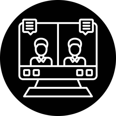 Seo simgesinin vektör illüstrasyonu