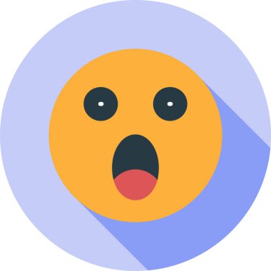 Düz şekilli emoji simgesi