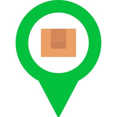 Konum kodu. Web simgesi basit illüstrasyon