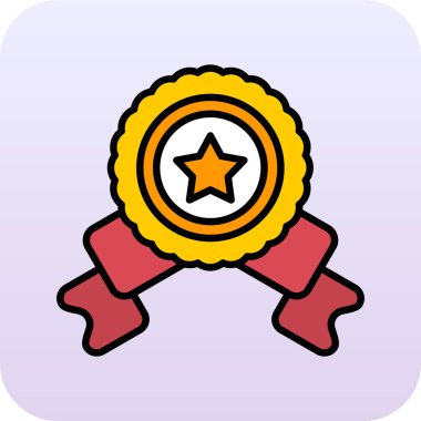 ödül rozeti simgesi, vektör illüstrasyonu