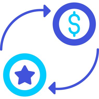 Dolar. Web simgesi vektör illüstrasyonu