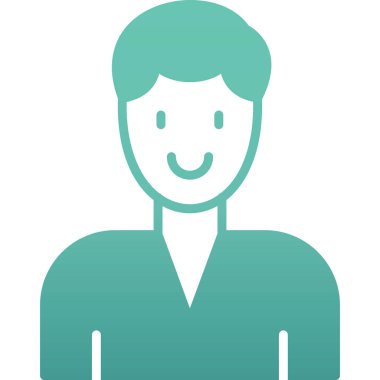 Çizgi biçimi ile Avatar Adam simgesi