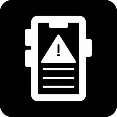 Cep telefonu simgesi, vektör illüstrasyonu