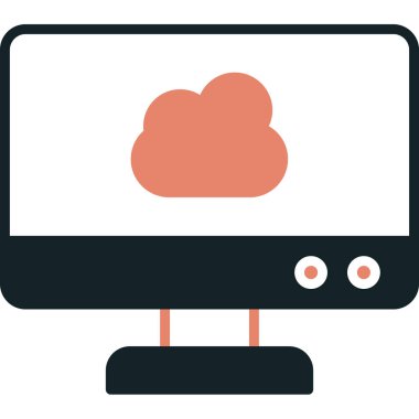 bulut hesaplama vektörü illüstrasyonu