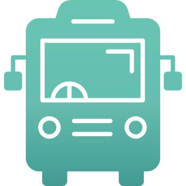 bus simgesi vektör illüstrasyonu