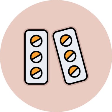 Haplar. Web simgesi basit illüstrasyon