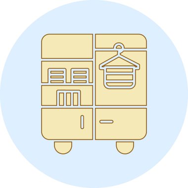 Bir alışveriş merkezi simgesinin vektör çizimi