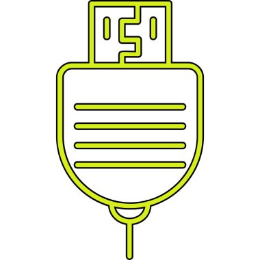 Modern b 'nin vektör illüstrasyonunda gaz ikonu yok