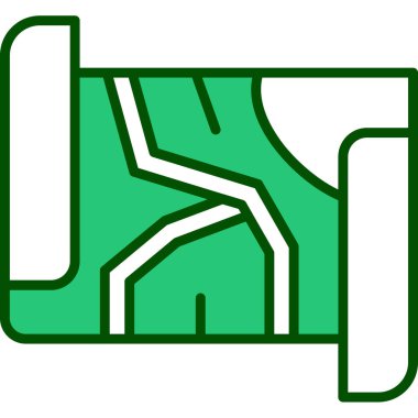 Harita. Web simgesi basit tasarım