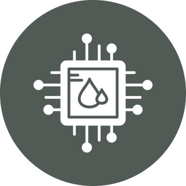 dijital ağ simgesi, basit vektör illüstrasyonu