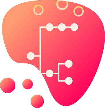 Beyin. Web simgesi basit illüstrasyon