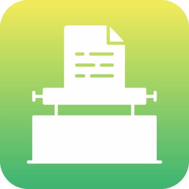 vektör yazıcı simgesi çizimi