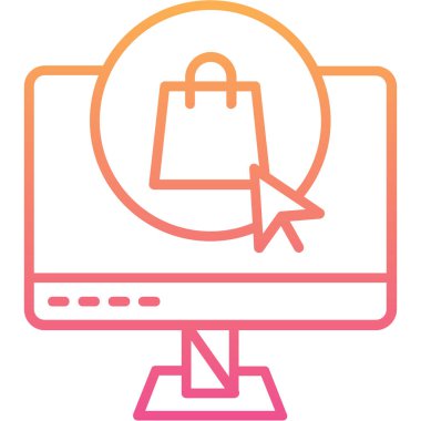 Alışveriş arabası simgesi, vektör illüstrasyonu