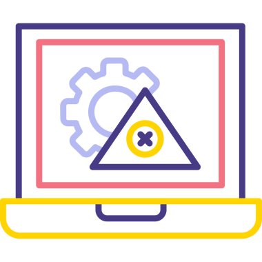 Modern simgenin vektör illüstrasyonu