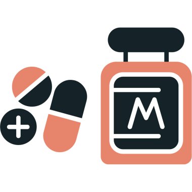 Hap ve hap, vektör illüstrasyonu