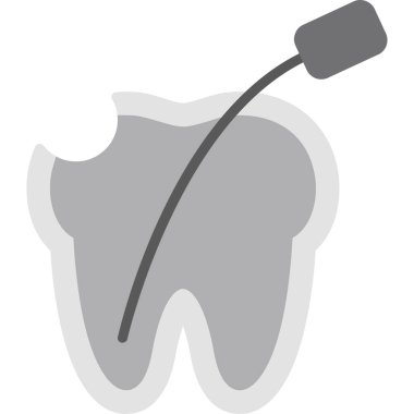 diş simgesi vektör illüstrasyonu