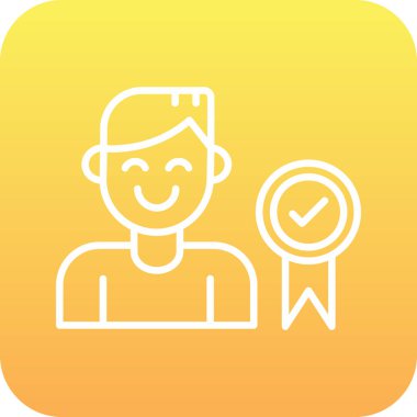 ödül simgesi, vektör illüstrasyonu