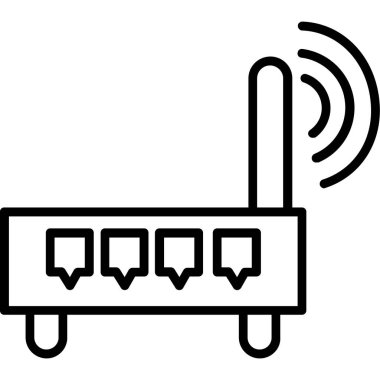 WiFi vektör satırı simgesi