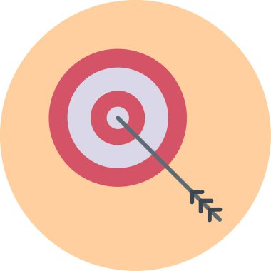 hedef simge vektör illüstrasyonu