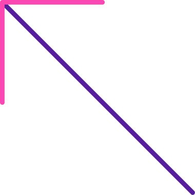 vektör modern renk ok simgesi