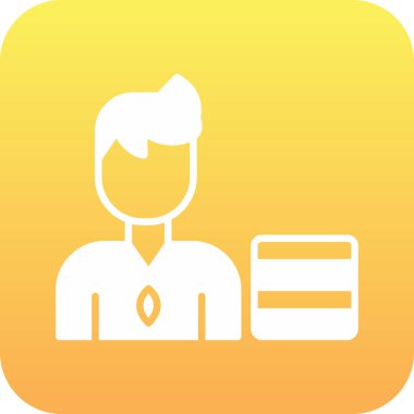 Bir insan simgesinin vektör illüstrasyonu