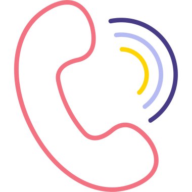 Kulak. Web simgesi basit illüstrasyon