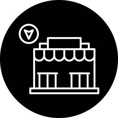 Alışveriş. Web simgesi basit illüstrasyon