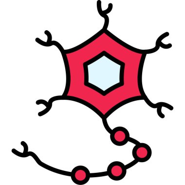 Virüs simgesi. Web için virüs vektör simgelerinin özet çizimi