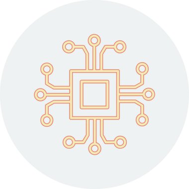 Çip. Web simgesi basit illüstrasyon