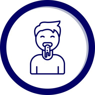 Maskeli ve covid 19 salgınlı, vektör tasarımlı bir adam.