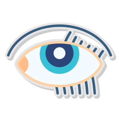 Göz Ağı simgesi, vektör illüstrasyonu