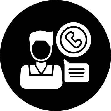 Moda tarzı izole edilmiş arka planda müşteri servis simgesi