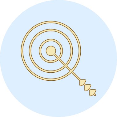 Altın bir ikonun vektör illüstrasyonu