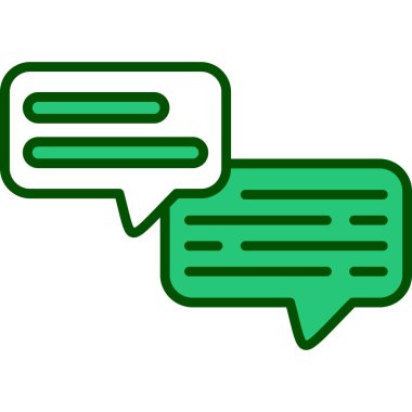 Konuşma baloncukları ikon vektör çizimi