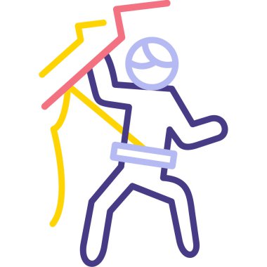 Sekme simgesi olan adam, vektör illüstrasyon tasarımı