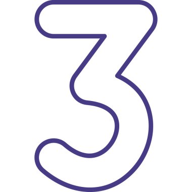 6 numara, 3 numara, vektör illüstrasyon tasarımı