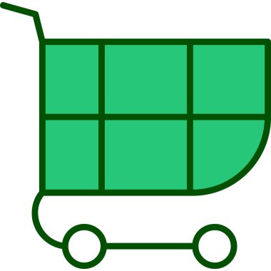 El arabası. Web simgesi basit illüstrasyon