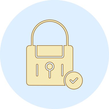 ikon vektör illüstrasyonunu kilitle