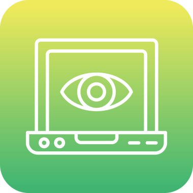 Göz simgesinin vektör illüstrasyonu