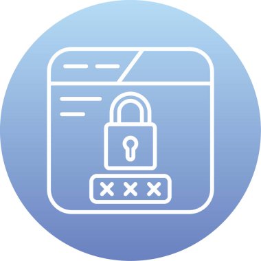 Web simgesi, basit vektör illüstrasyonu